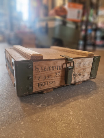 Army Surplus Polish Wooden Ammo Box
