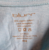 Blurr Mens Woody Tee Blue Grey Heather