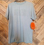 Blurr Mens Woody Tee Blue Grey Heather