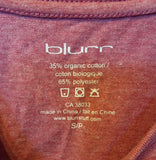 Blurr Womens Chevise Top Rasberry Heather