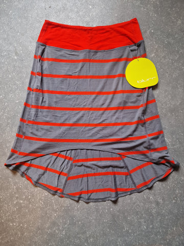 Blurr Womens Harlow Skirt Bedrock Stripe