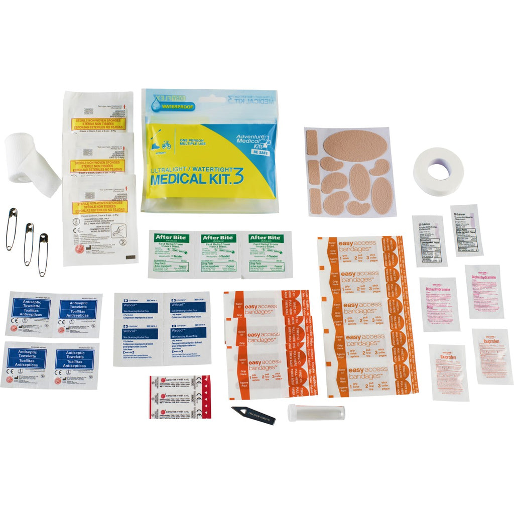 Adventure Medical Kit Ultralight And Watertight 3 First Aid Kit Outdoor Adventurer Survival Camping and Adventure