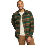 Eddie Bauer Men's Chopper Heavyweight Flannel Shirt Long Sleeve
