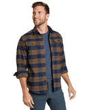 Eddie Bauer Men's Chopper Heavyweight Flannel Shirt Long Sleeve
