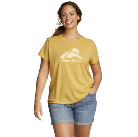 Eddie Bauer Women's Graphic Tee Short Sleeve Topaz