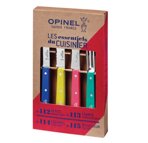 Opinel Pop 80 4pc Kitchen Knife Set