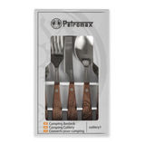 Petromax Leather Cutlery Bag With Cutlery