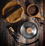 Uberleben Kessel 2.0 Titanium Pot + Waxed Canvas
