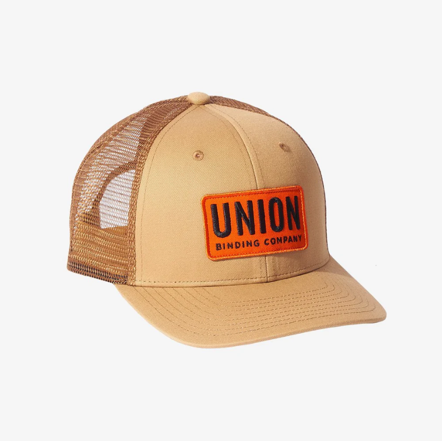 Union Logo Trucker Hat Brown – Outdoor Adventurer Survival Camping
