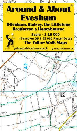 YP Around & About Evesham, Offenham, Badsey, The Littletons, Bretforton & Honeybourne Walking Map