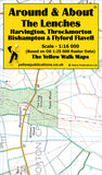 YP Around & About The Lenches, Harvington, Throckmorton, Bishampton & Flyford Flavell Walking Map