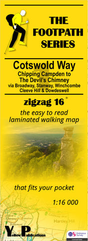 YP ZigZag Cotswold Way 1: Chipping Camden To Devil's Chimney Walking Map