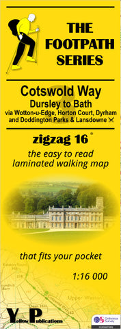 YP ZigZag Cotswold Way 3: Dursley To Bath Walking Map