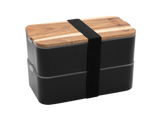 Akinod Bento + Insulated Lunch Bag Black Mottled Grey