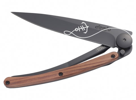 Deejo Tattoo Black 37g Rosewood Knife Various