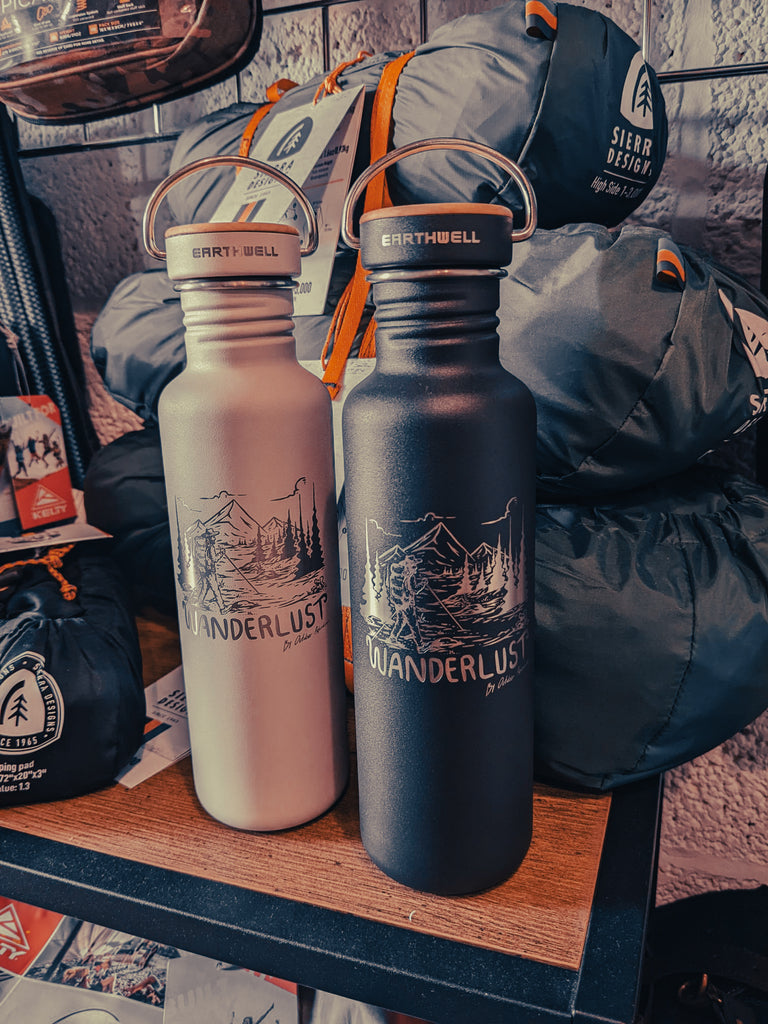 Outdoor Adventurer Earthwell Collab Woodie Water Bottle 800ml Maple To