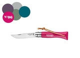 Opinel No6 Colorama Trekking Knife Raspberry