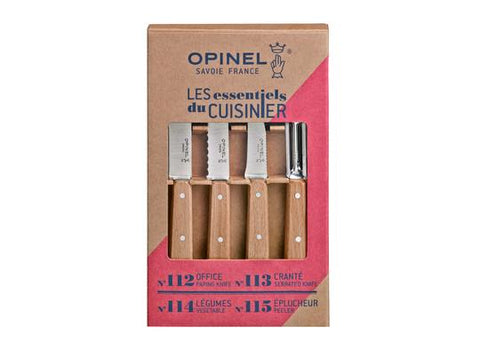 Opinel Beechwood 4pc Kitchen Knife Set