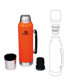 Stanley Legendary Classic Bottle 1.1QT 1LTR Blaze Orange