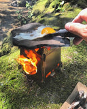 Uberleben Stöker Flatpack Titanium Stove + Unwaxed Canvas