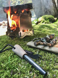 Uberleben Stöker Flatpack Titanium Stove + Unwaxed Canvas