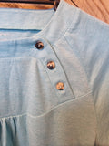 Blurr Womens Guilybett Top Blue Heather