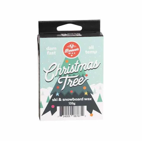 Beaverwax Dam Fast Ski and Snowboard Wax Christmas Tree Scent All Temp