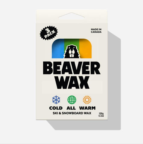 Beaverwax 3 Pack Mixed Temp Ski and Snowboard Wax