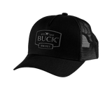 Buck Leather Patch Logo Trucker Hat