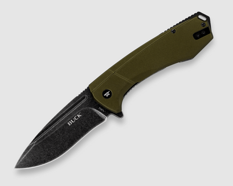 Buck 713 Ruckus Knife Black Green