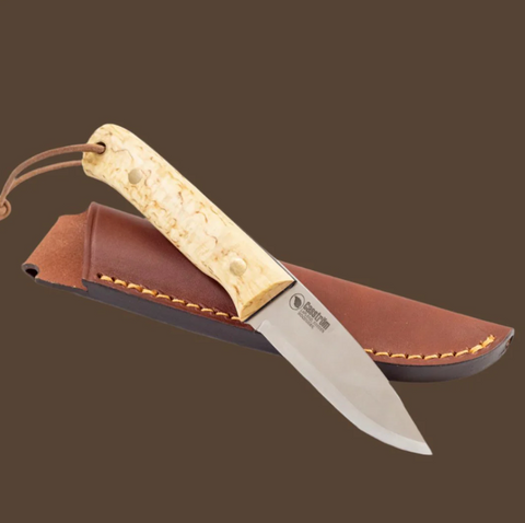 Casstrom Woodsman Bushcraft Knife Curly Birch