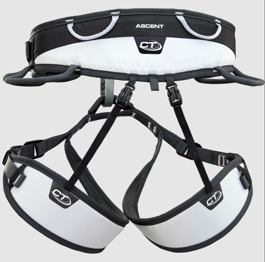 Climbing Technology Ascent Harness Black & Silver Outdoor Adventurer