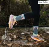 Darn Tough Women's Bear Town Micro Crew Lightweight  With Cushion Quartz