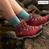 Darn Tough Women's Light Hiker Micro Crew Lightweight With Cushion Aqua