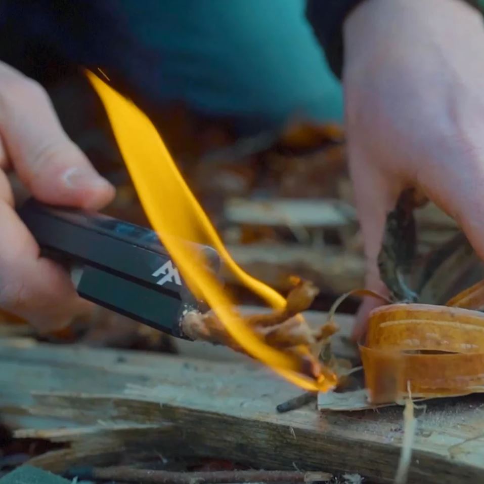 Hive Fire Starter™ Hexagonal Ferro Rod - Windproof, Waterproof Fire Steel By Forest Fundamentals™