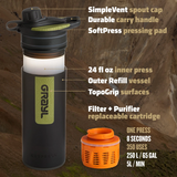 Grayl 24oz GEOPRESS™ Water Purifier Nature Edition