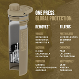 Grayl 16.9oz UltraPress® Water Purifier Covert Edition