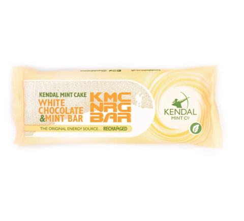 KMC NRG BAR: White Chocolate Coated Kendal Mint Cake 50g (Exclusive)