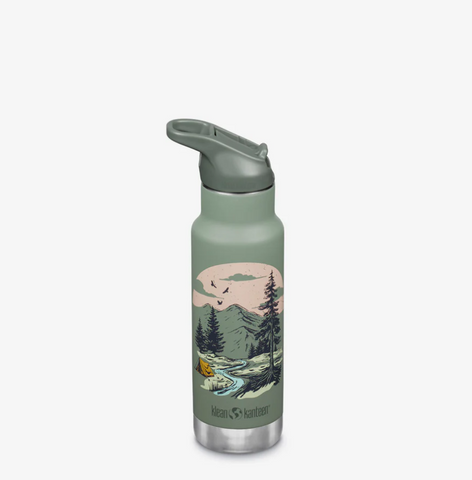 Klean Kanteen Insulated Kid Classic Water Bottle With Flip Seal Sport Cap 355ml (12oz)