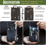 Maxpedition Platy Pocket Organizer 4" x 6" Wolf Grey