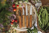 Opinel Olive Wood 4pc Kitchen Knife Set