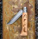 Opinel No 8 Knife Engraved Hiking