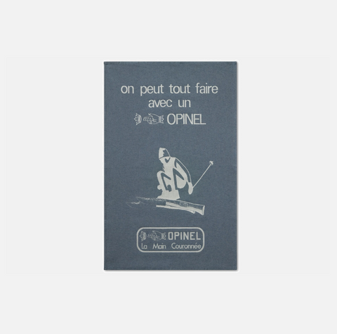 Opinel "On peut tout faire" blue teatowel