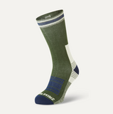 SEALSKINZ Norwich Waterproof Cold Weather Mid Length Hiking Sock Olive