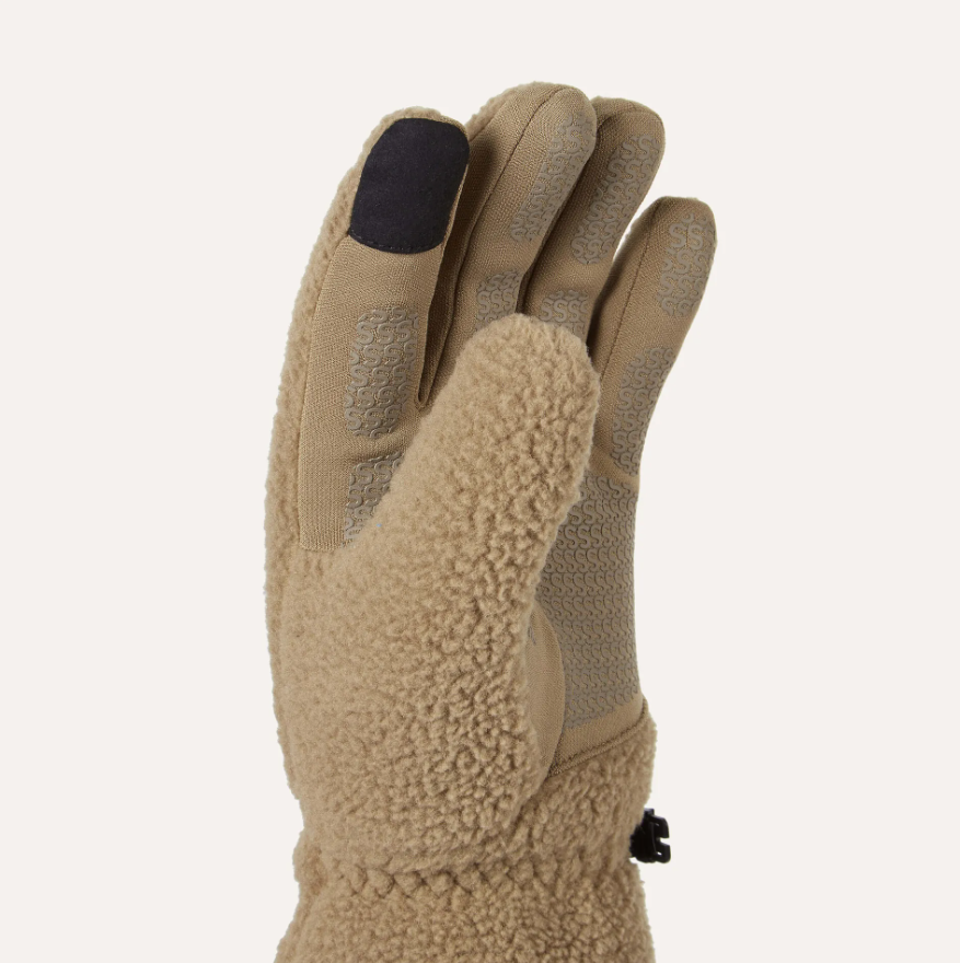 thumbnail image 2 of Sealskinz Hoveton Waterproof Sherpa Fleece Gloves – Olive – Men's S-XL – Cycling 2 of 6