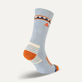 SEALSKINZ Kimberley Single Layer Bamboo Mid Length Hiking Sock Blue