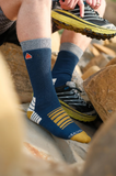 SEALSKINZ Kimberley Single Layer Bamboo Mid Length Hiking Sock Orange