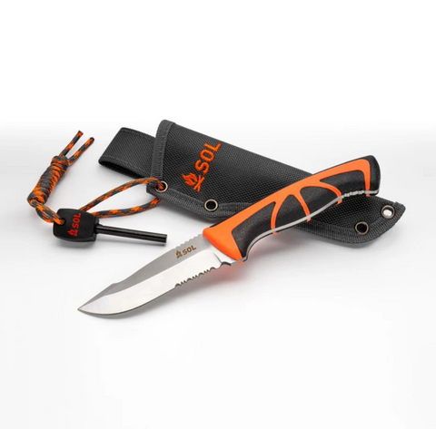 SOL Stoke Field Knife With Fire Starter