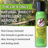 Theye Natural Mosquito & Insect Repellent Aerosol Spray 150ml | Family Friendly DEET-Free