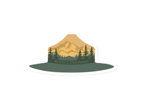 WILDTREE Park Ranger Hat Sticker